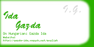 ida gazda business card